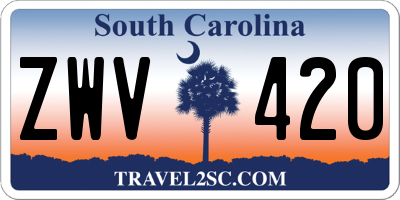 SC license plate ZWV420