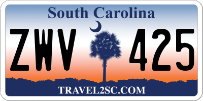 SC license plate ZWV425