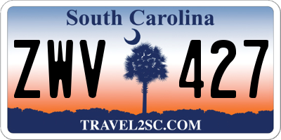 SC license plate ZWV427
