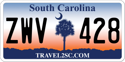 SC license plate ZWV428
