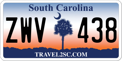 SC license plate ZWV438