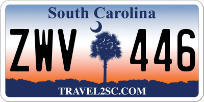 SC license plate ZWV446