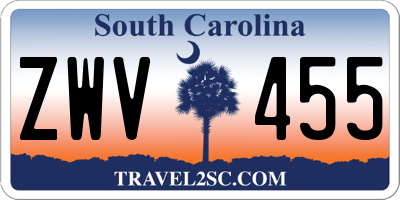 SC license plate ZWV455
