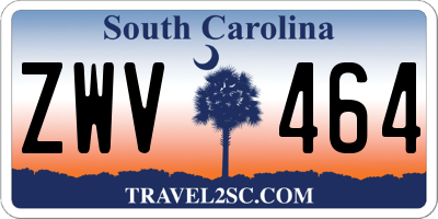 SC license plate ZWV464