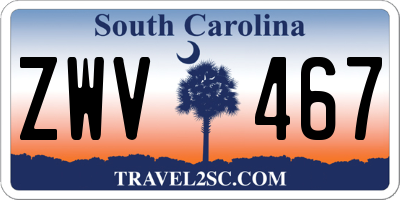 SC license plate ZWV467