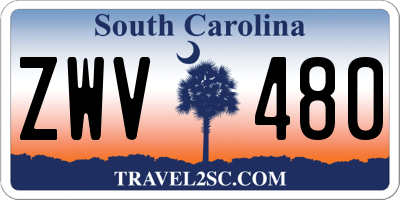 SC license plate ZWV480
