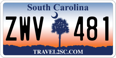 SC license plate ZWV481