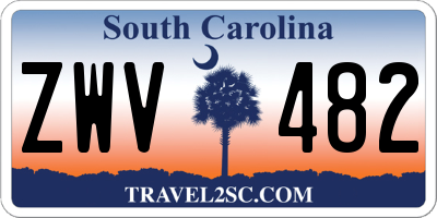 SC license plate ZWV482