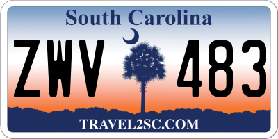 SC license plate ZWV483