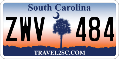 SC license plate ZWV484
