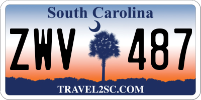 SC license plate ZWV487