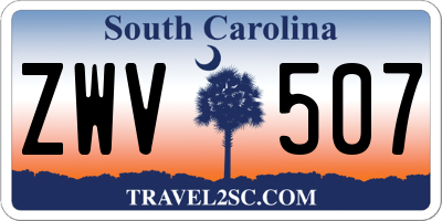SC license plate ZWV507