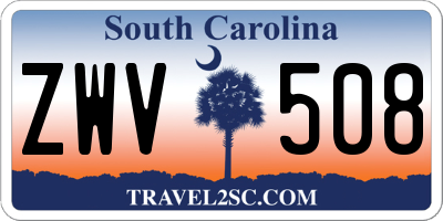 SC license plate ZWV508