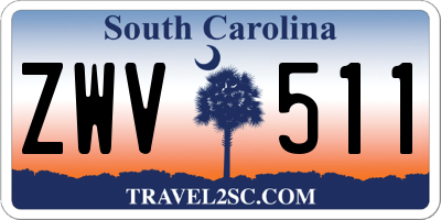 SC license plate ZWV511