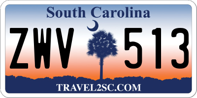 SC license plate ZWV513