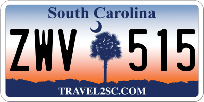 SC license plate ZWV515