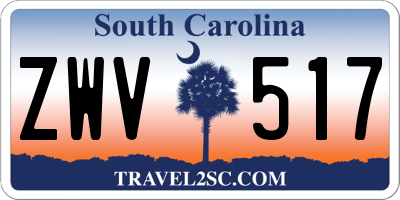SC license plate ZWV517