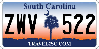 SC license plate ZWV522