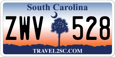 SC license plate ZWV528