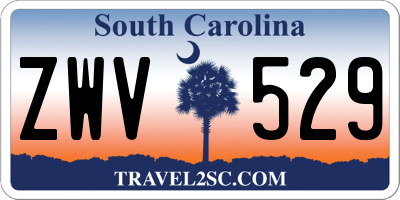 SC license plate ZWV529