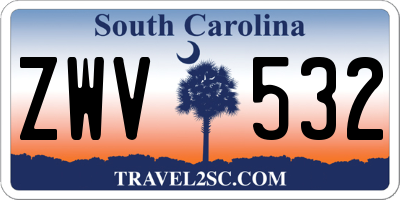 SC license plate ZWV532