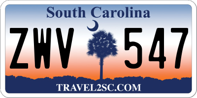 SC license plate ZWV547