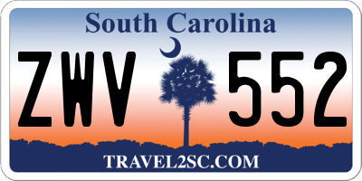 SC license plate ZWV552