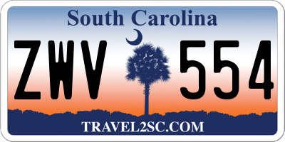 SC license plate ZWV554