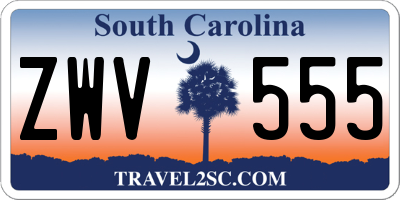 SC license plate ZWV555