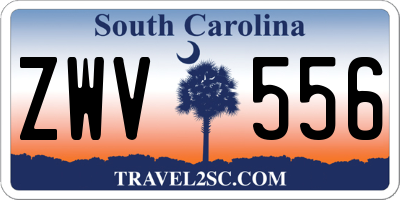 SC license plate ZWV556