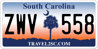 SC license plate ZWV558