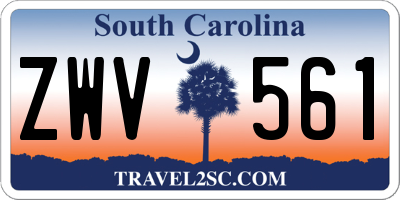 SC license plate ZWV561