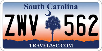 SC license plate ZWV562