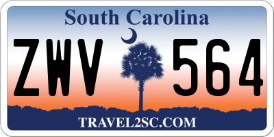 SC license plate ZWV564
