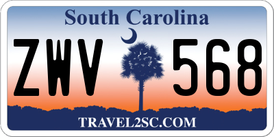 SC license plate ZWV568