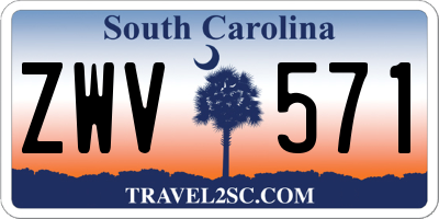 SC license plate ZWV571
