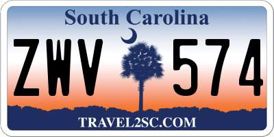 SC license plate ZWV574