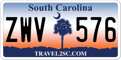SC license plate ZWV576