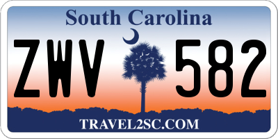 SC license plate ZWV582