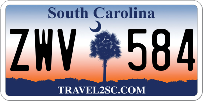 SC license plate ZWV584