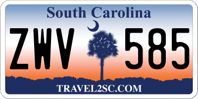 SC license plate ZWV585