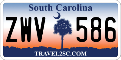 SC license plate ZWV586