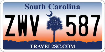 SC license plate ZWV587