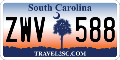 SC license plate ZWV588