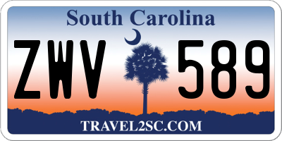 SC license plate ZWV589