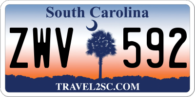 SC license plate ZWV592