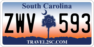 SC license plate ZWV593