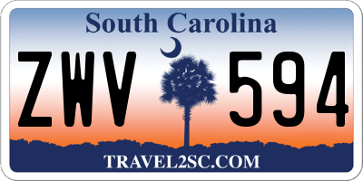 SC license plate ZWV594