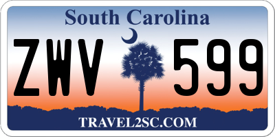 SC license plate ZWV599