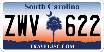SC license plate ZWV622
